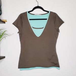 Athleta Layered Athletic Top